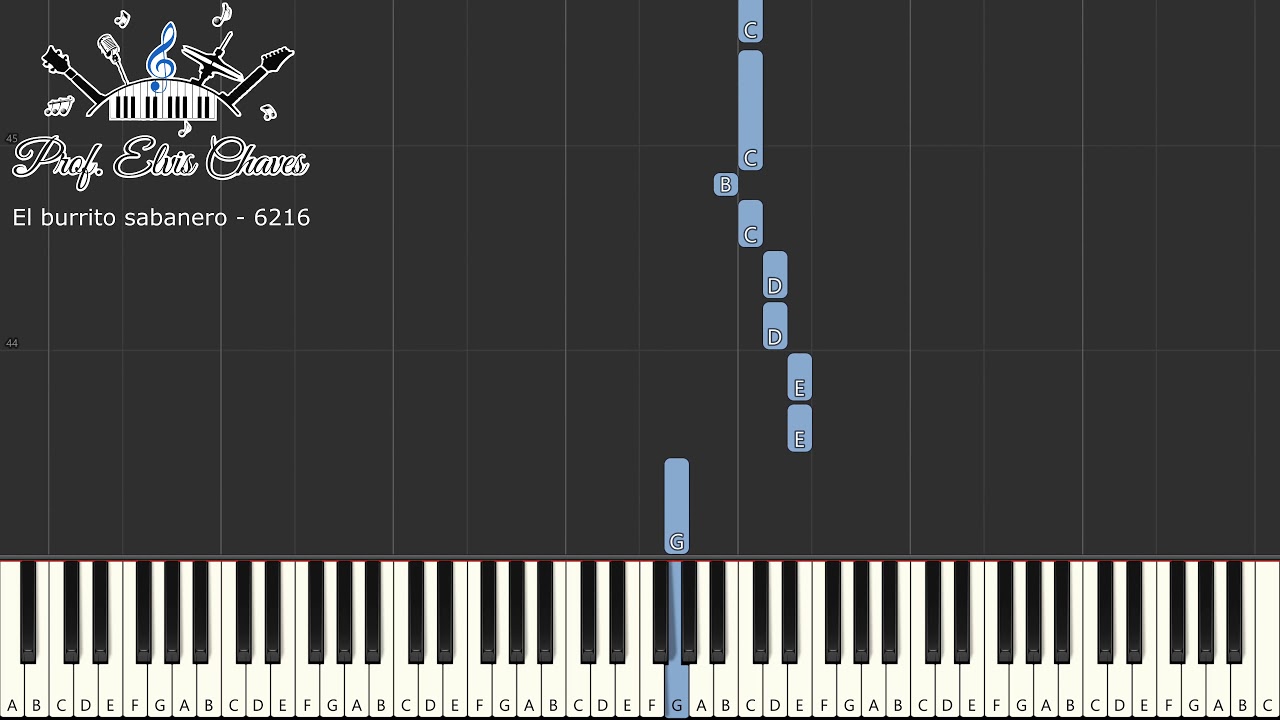 🎹 El burrito sabanero - 6216 - Teclado