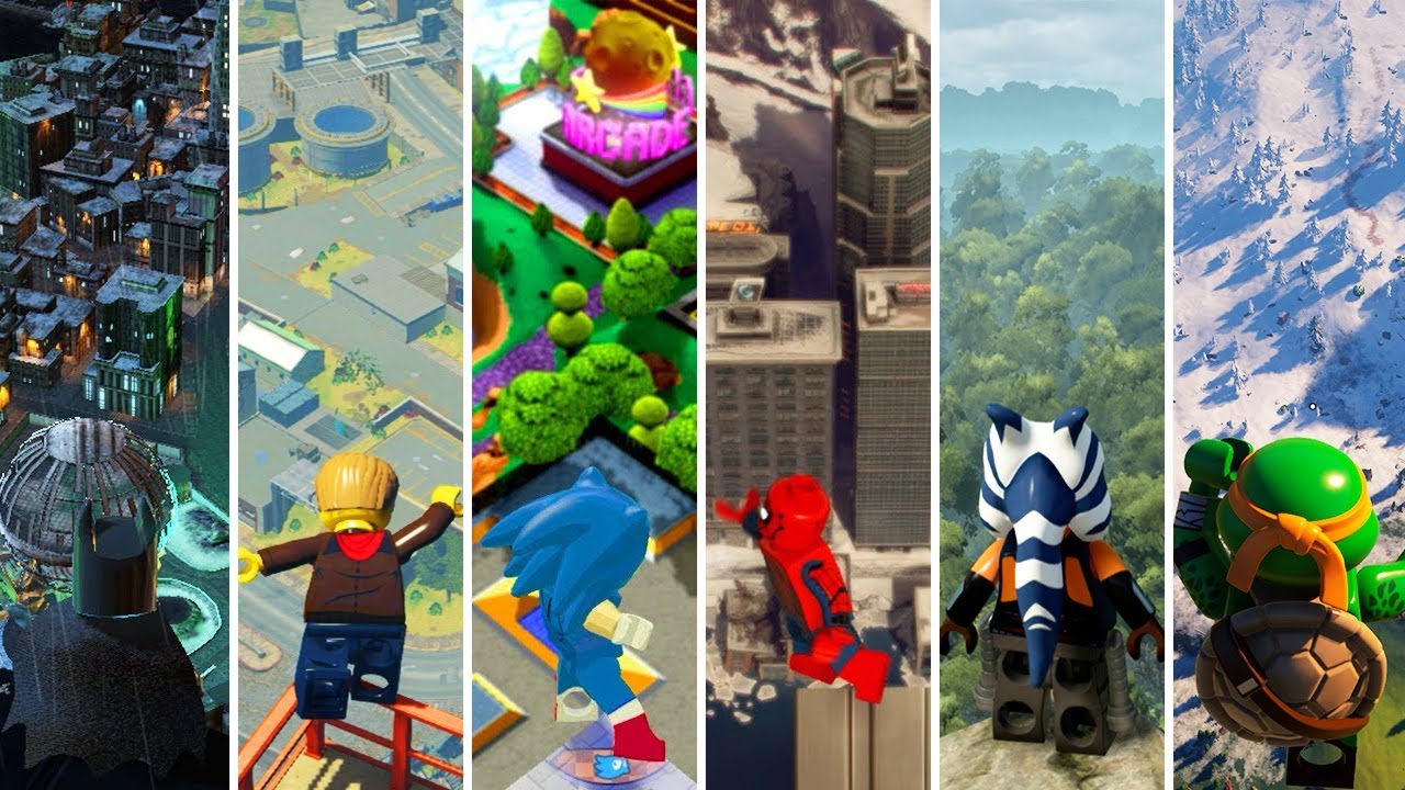 Прыжки с самых высоких точек в видеоиграх LEGO (2024)