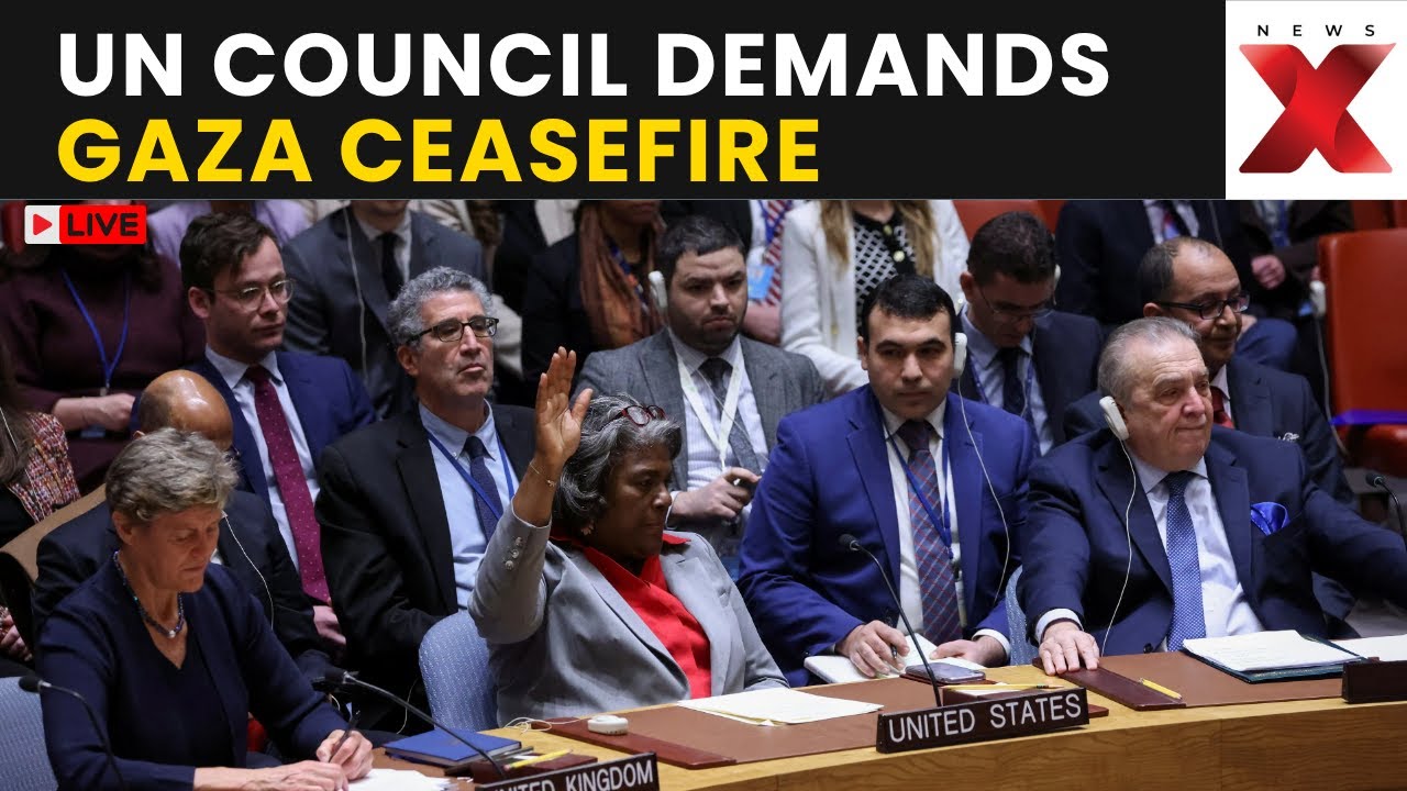 World News LIVE | UN Security Council Confronts Gaza Cease-fire Item at Heart of Crisis | NewsX