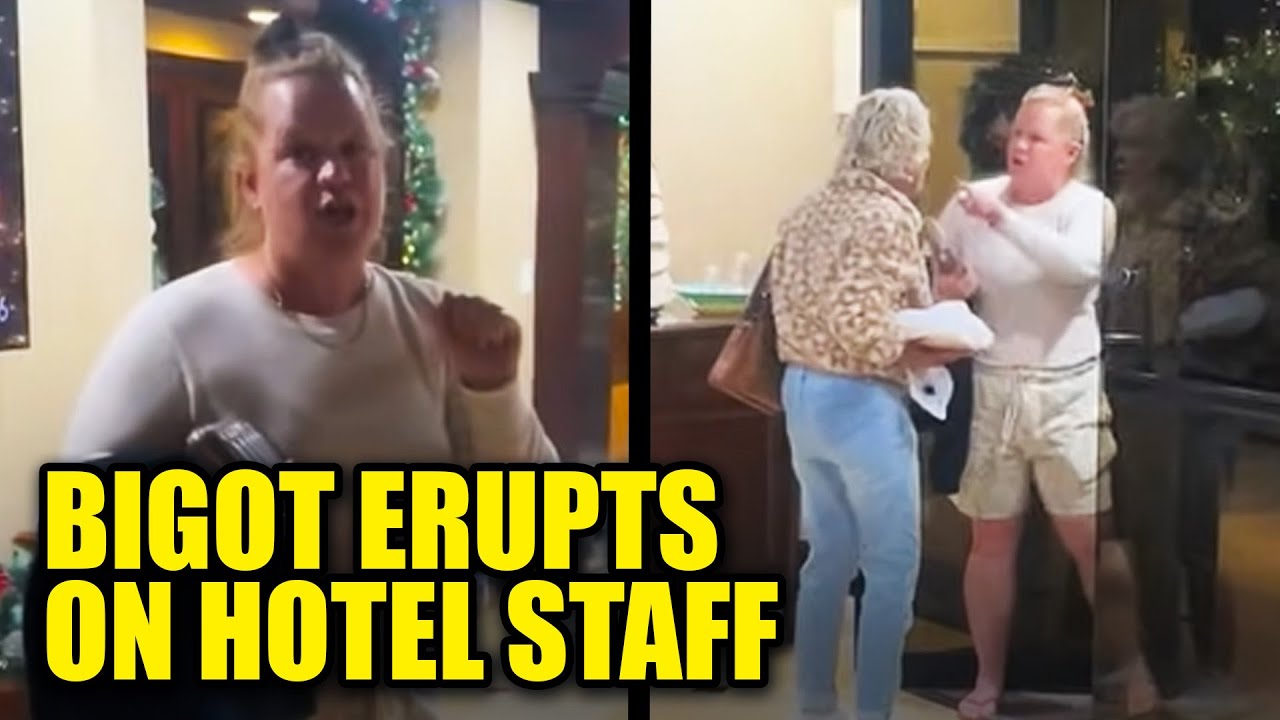 WATCH: Hotel Karen Gets Called Out During Racist Tantrum Against Staff