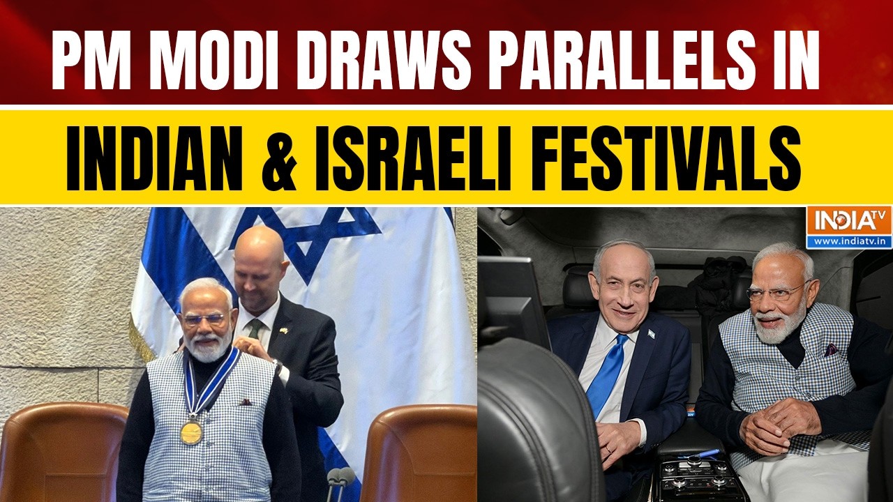 PM Modi Draws Parallels Between India&rsquo;s Holi and Israel&rsquo;s Purim at Knesset