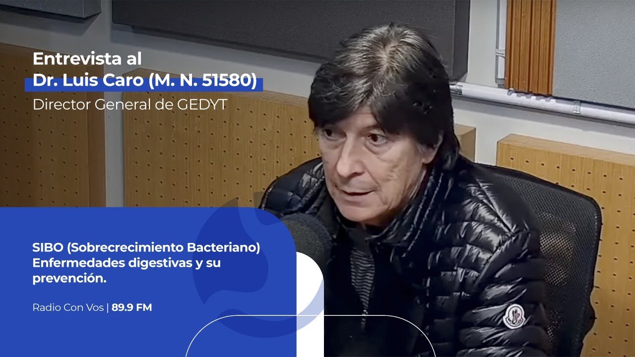 SIBO (Sobrecrecimiento Bacteriano), enfermedades digestivas y prevención. Entrevista Dr. Luis Caro.