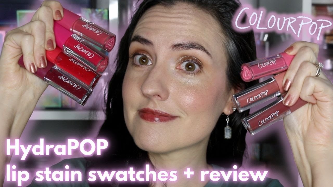 NEW ColourPop HydraPOP Glossy Lip Stains | Lip Swatches + Review