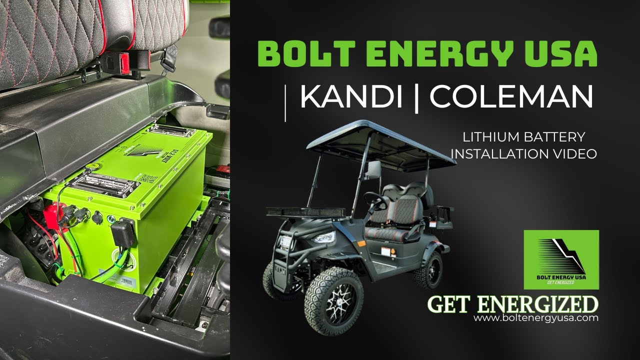 Гольф-кары Kandi & Coleman | Установка литиевых батарей | Bolt Energy USA