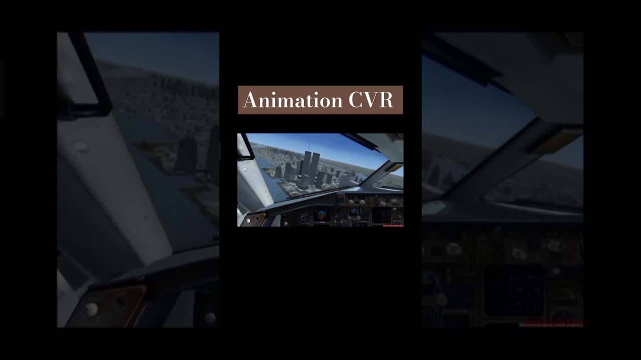 United Airlines 175 Animation CVR #planespotting #flight #landing #aviation #crash