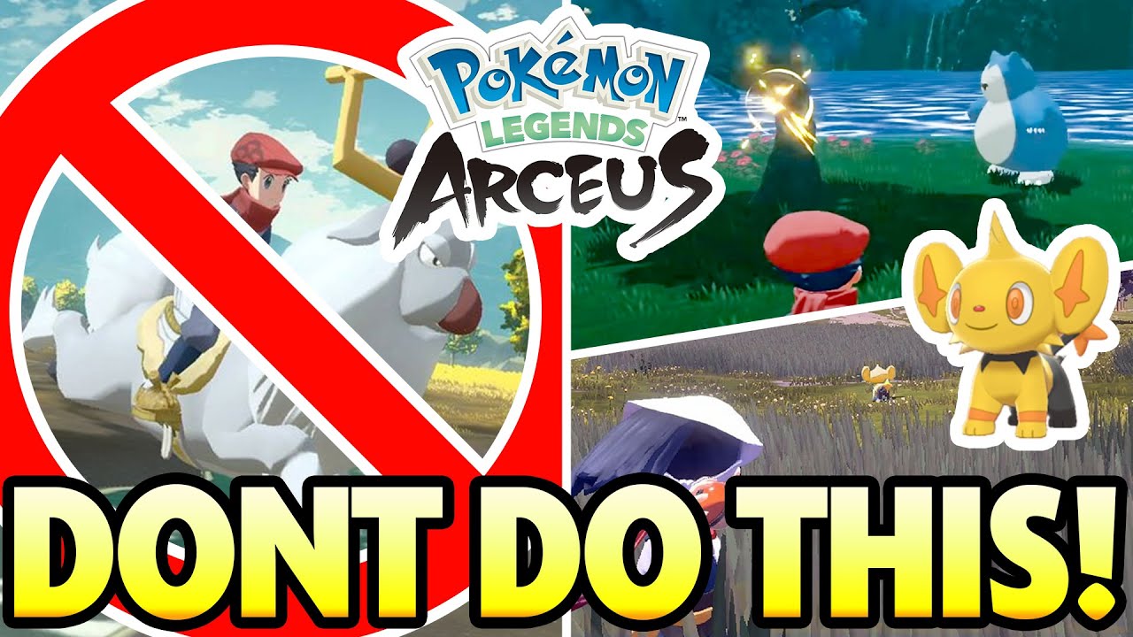 EVERYTHING you NEED TO KNOW BEFORE you Start Pokemon Legends Arceus!