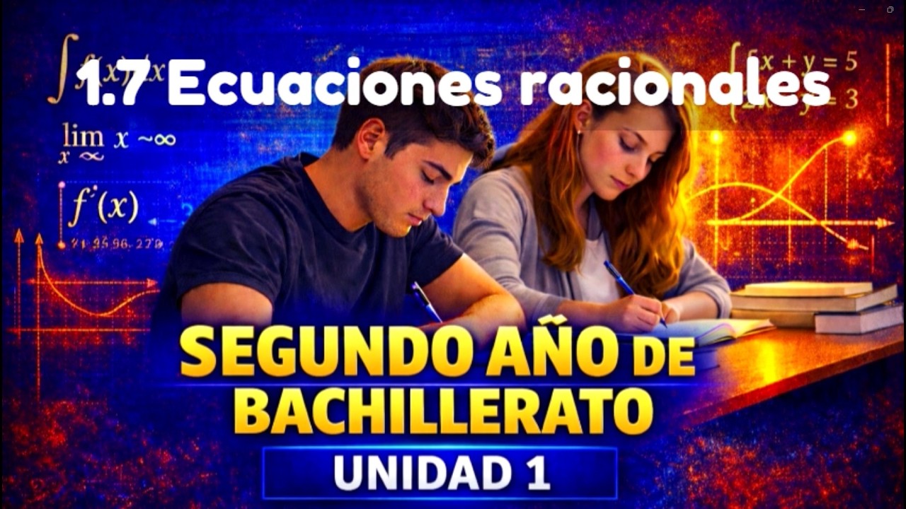 1.7 Ecuaciones racionales || UNIDAD 1 || SEGUNDO AÑO DE BACHILLERATO