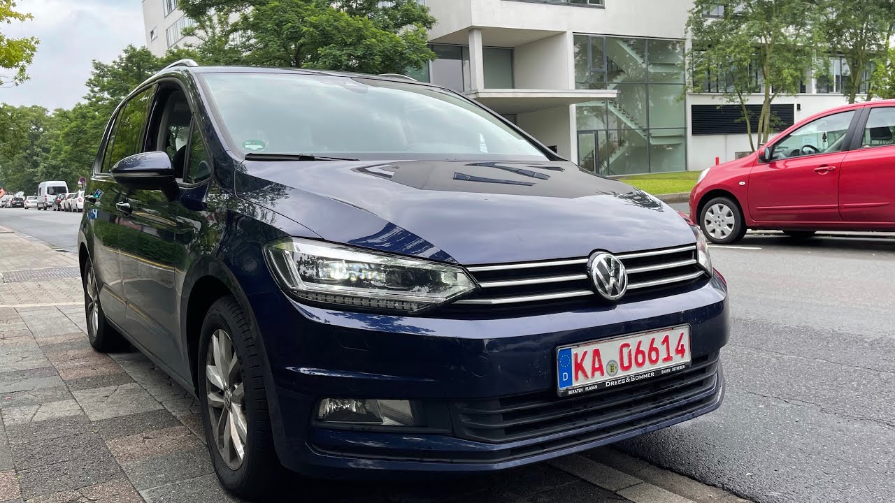 Осмотр Volkswagen Touran Highline 7-мест в топовой комплектации с аукциона в Германии
