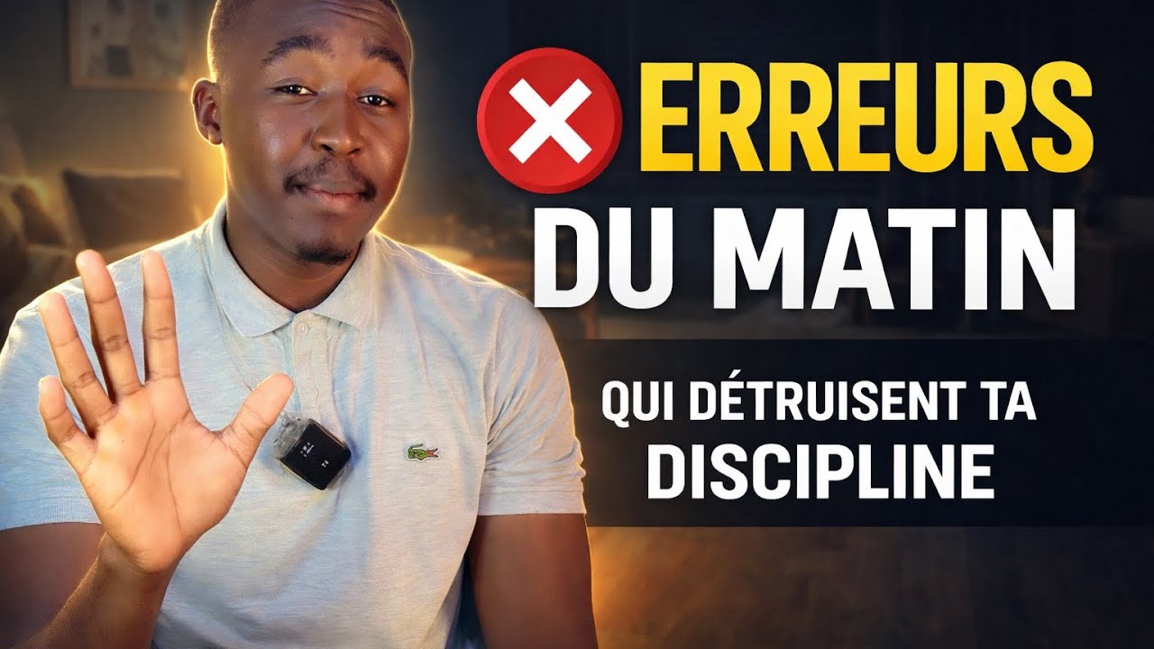 5 ERREURS À ÉVITER DÈS LE MATIN, ELLES DÉTRUISENT TA DISCIPLINE 