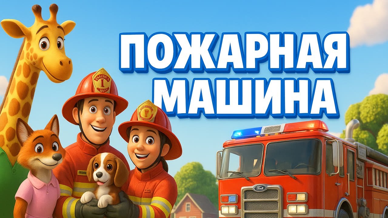 Пожарная Машина 🚗 Детская Песня