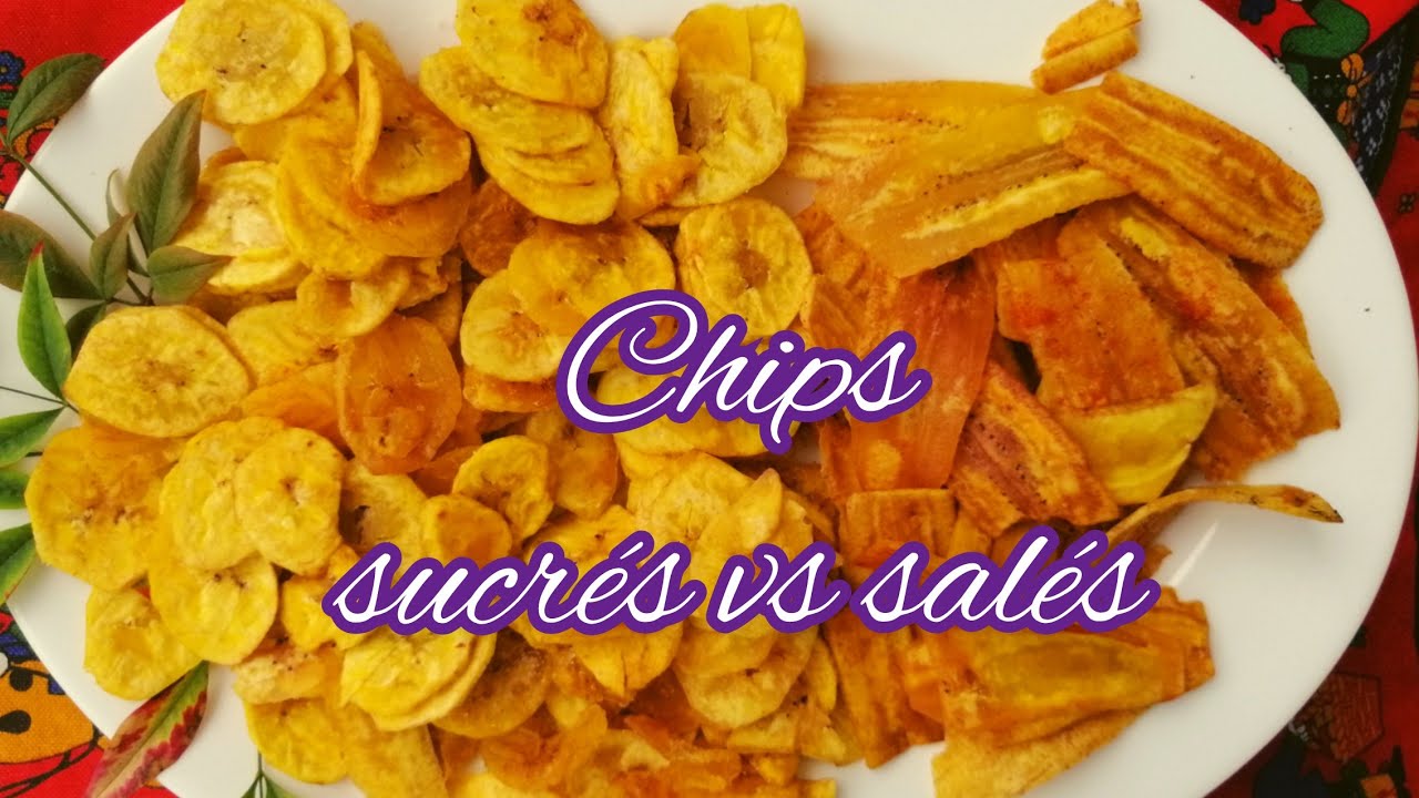 Chips de plantain très croustillants. Chips di platano