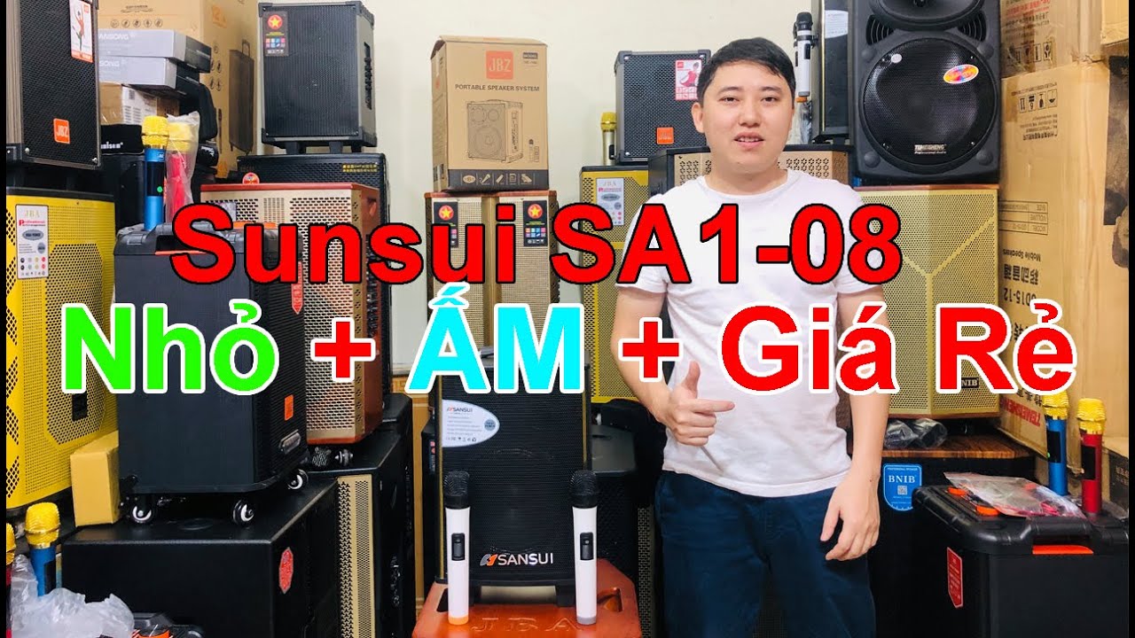 Loa kéo Sunsui Sa1-08 | Nhỏ gọn đáng mua mà tiếng ấm + giá rẻ