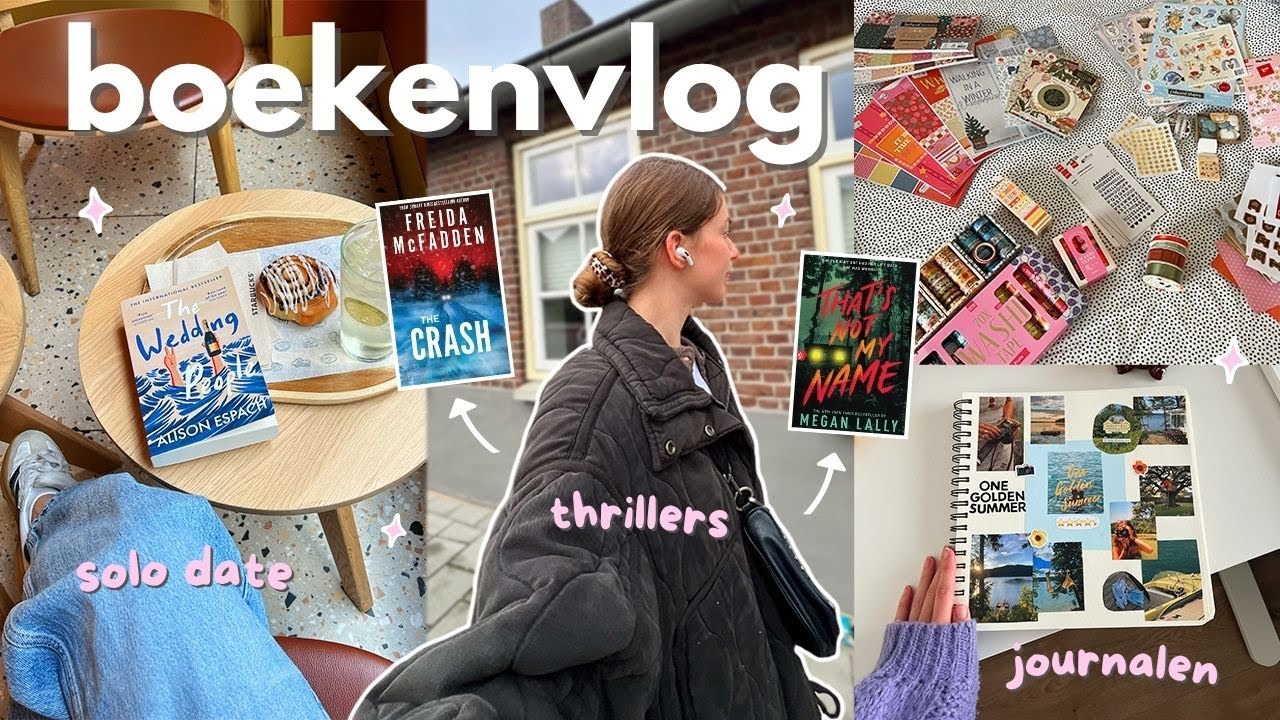 Boekenvlog 📖☕️ boek journalen ✏️ thrillers lezen & solo date 💌
