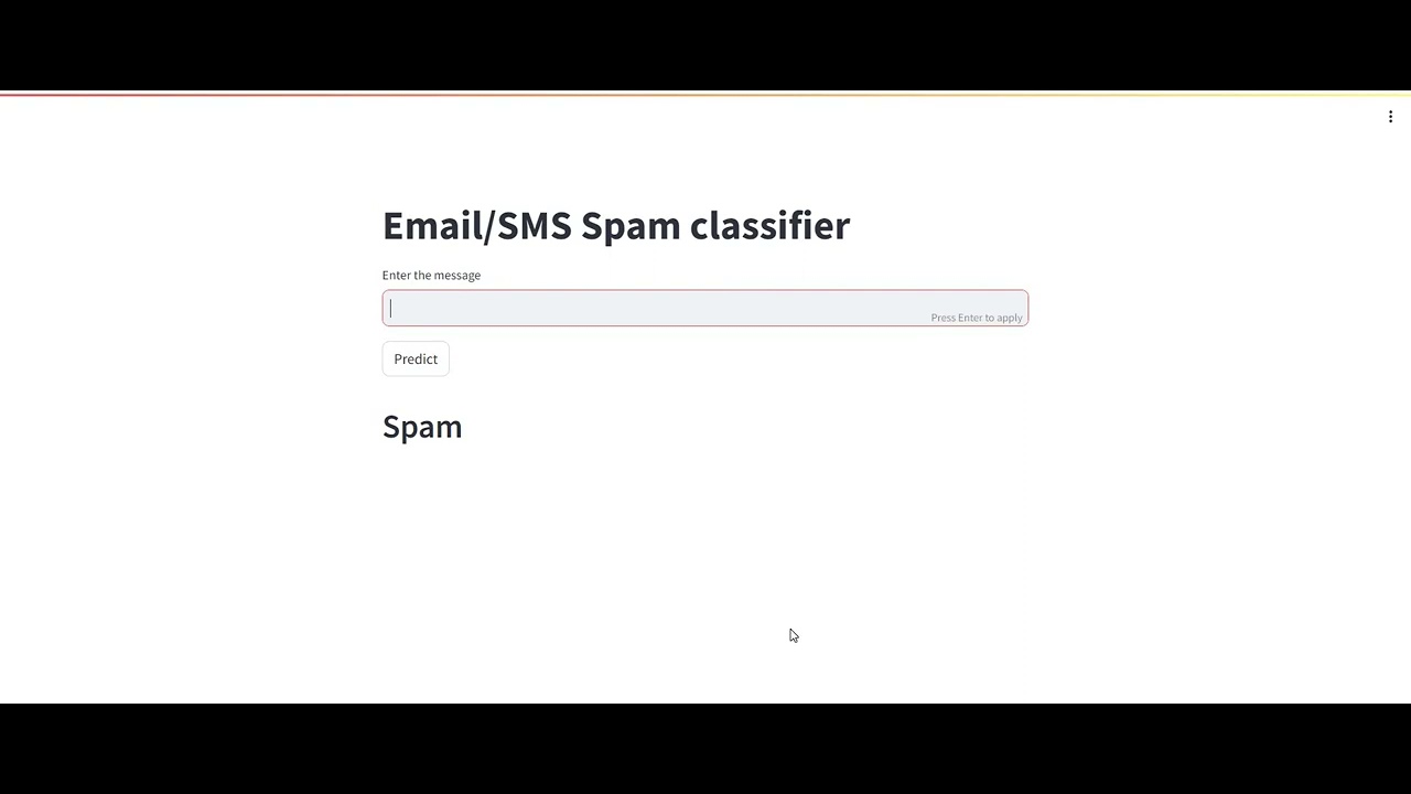 SMS Spam Classifier