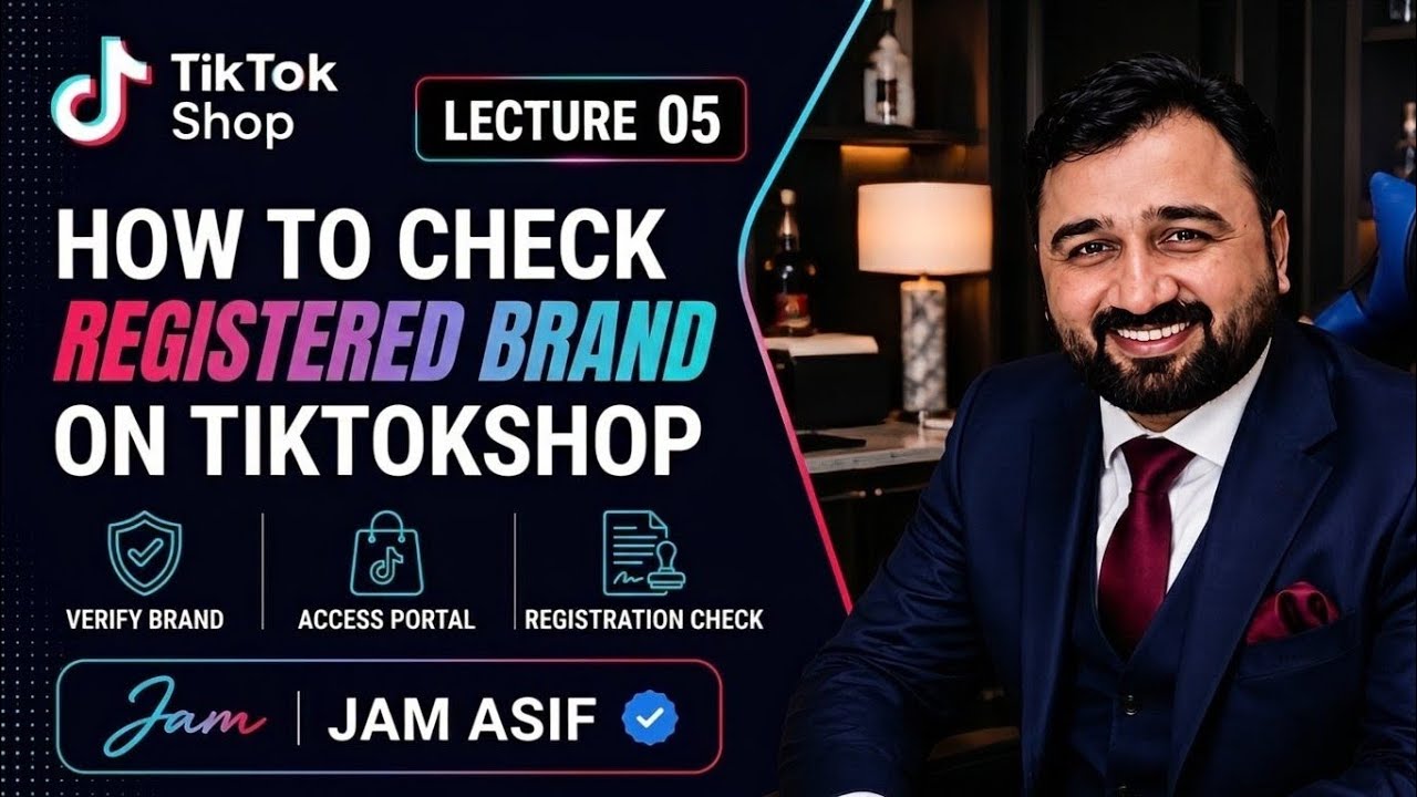 How to check&nbsp; Brand is Registered Or Not&nbsp;on tiktok shop?| Brand register| Free course