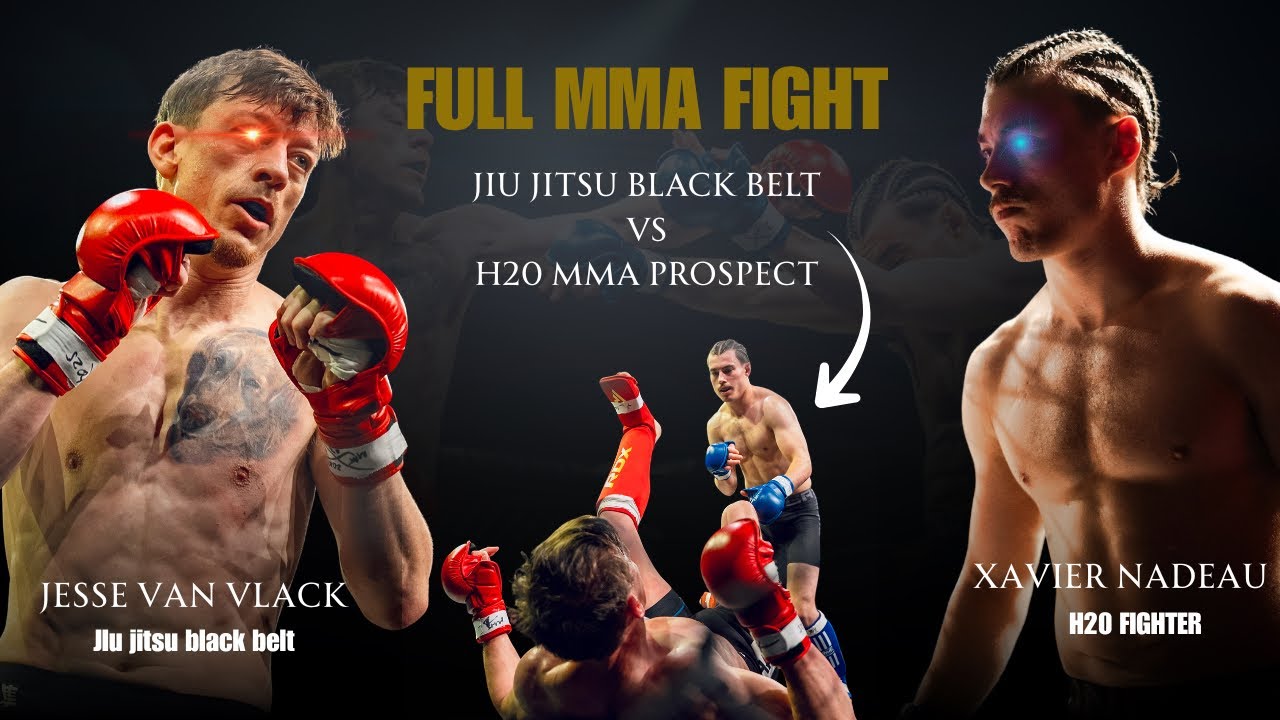 JIU JITSU BLACK BELT 🥋 VS H20 PROSPECT 🥊 !Jesse Van Vlack vs Xavier Nadeau MMA Full fight- FFL 1 
