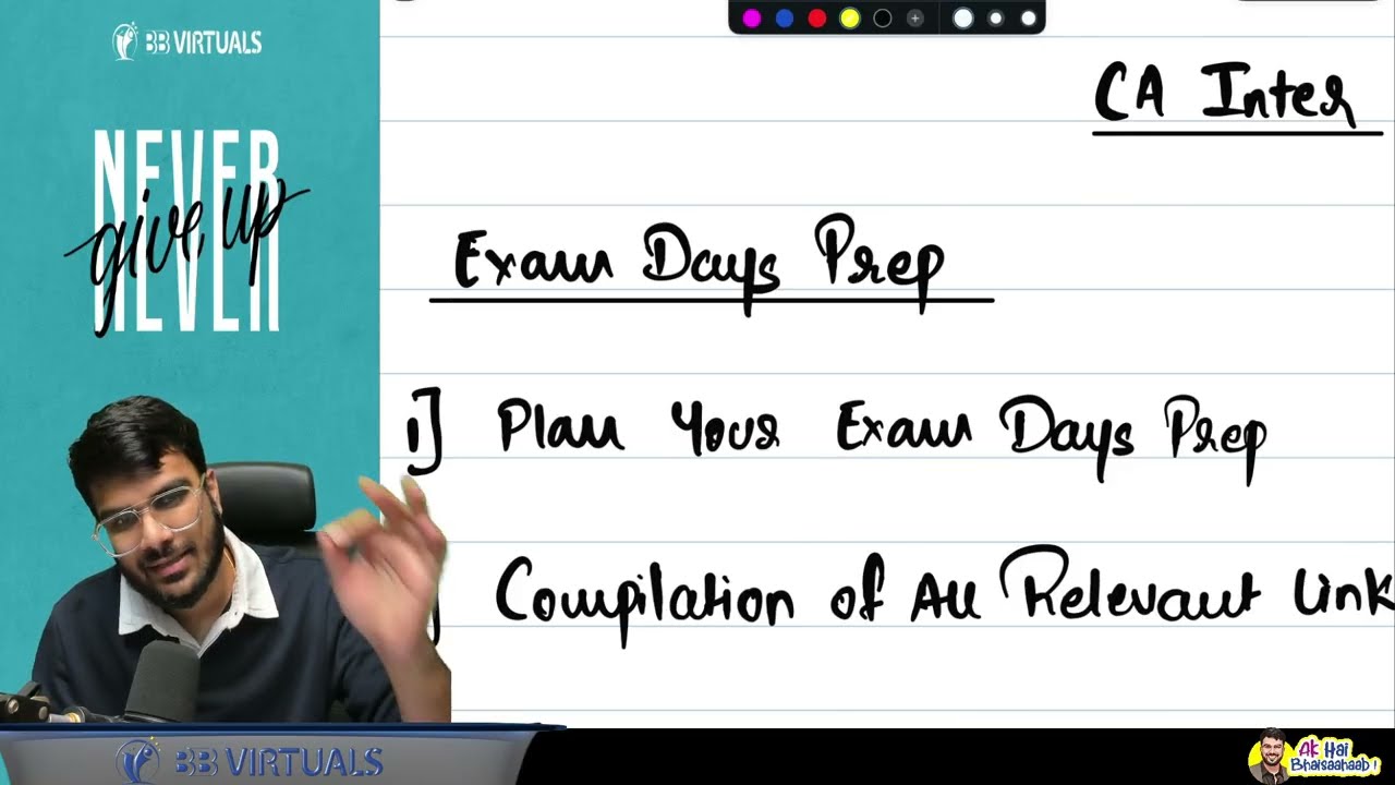 Important Tips - Make the Most of Your Last Few Days | CA Inter Sep'26 Exams | CA Aakash Kandoi