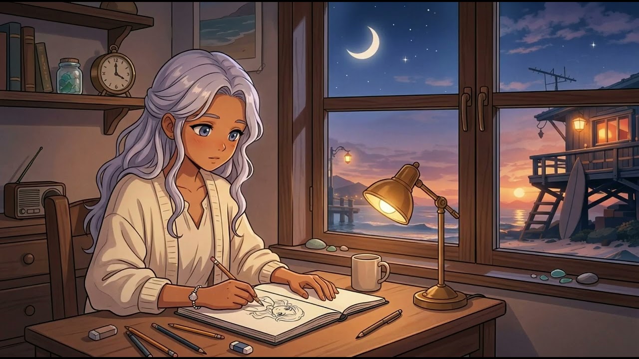 Low Tide Dreams 🌙 | Calm Lo-Fi Ocean Beats