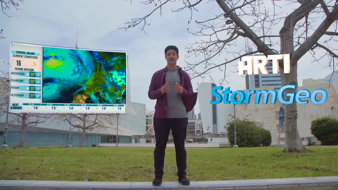 StormGeo + Arti: Augmented reality (AR) weather graphics