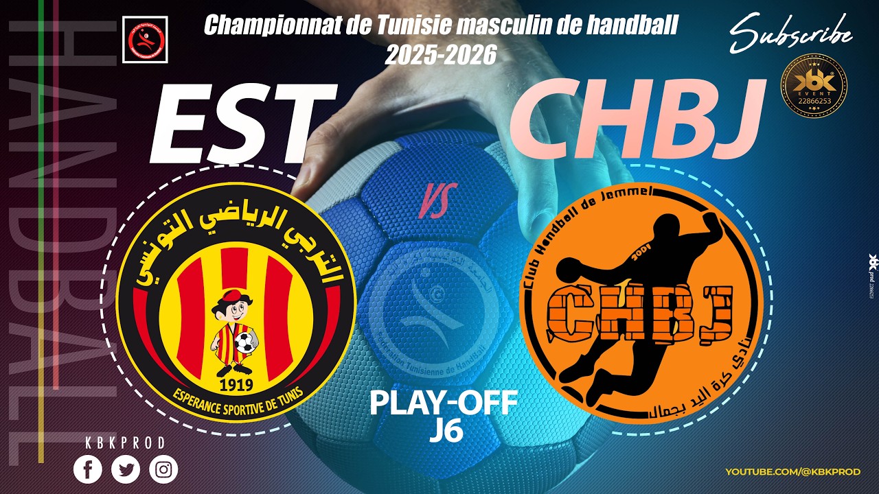 🇹🇳 J6🤾PLAY-OFF🏆🇹🇳 #esperance_sportive_de_tunis 🆚 #club_s_jemmel  #D'Elite HAND 25-26#FTHB