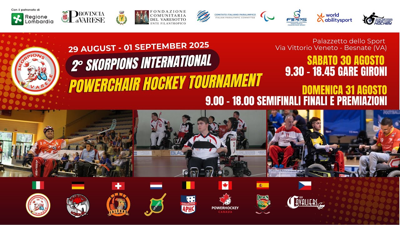 FINAL 1° - 2° - 2° SKORPIONS INTERNATIONAL POWERCHAIR HOCKEY TOURNAMENT
