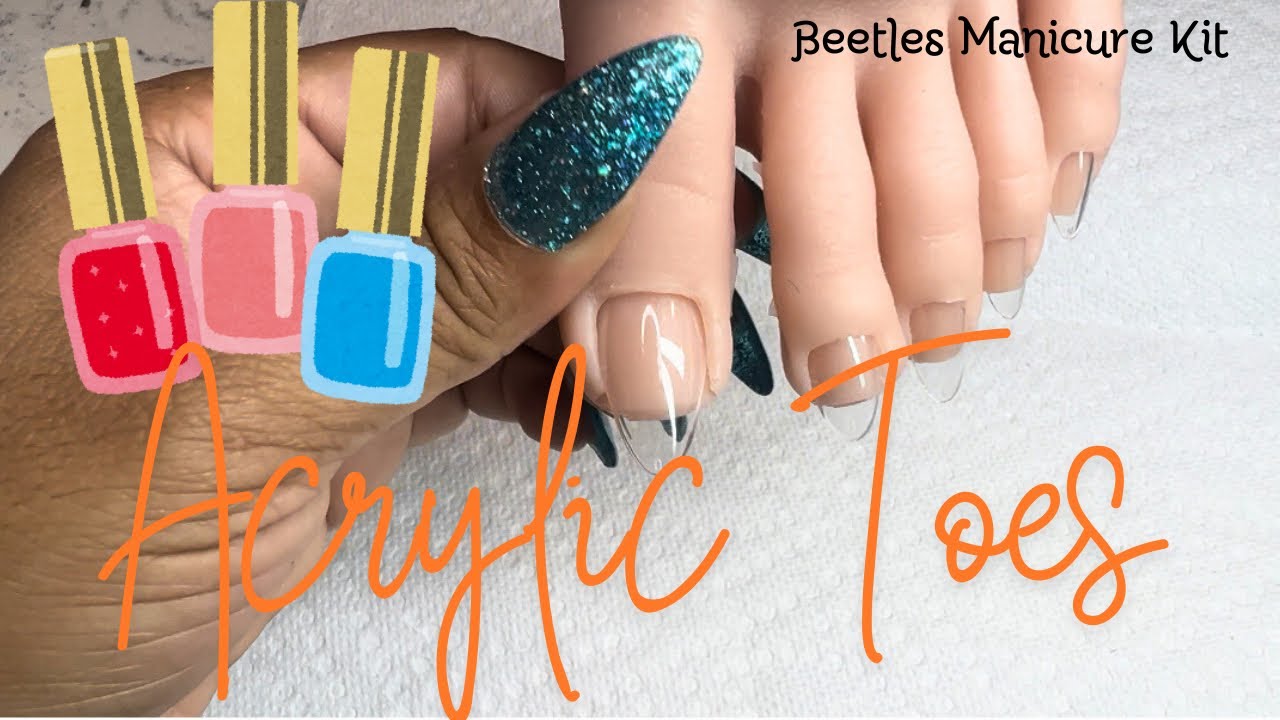 ACRYLIC TOES| BEGINNER NAIL TECHS | BEETLES MANICURE KIT