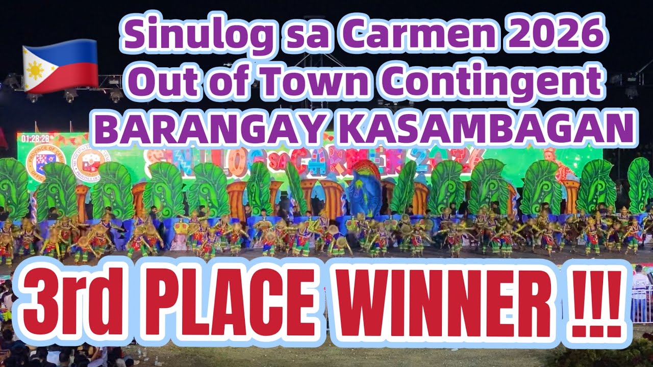 Sinulog sa Carmen 2026 KASAMBAGAN 3rd PLACE WINNER Ritual Showdown Cebu Festival Dance Performance 