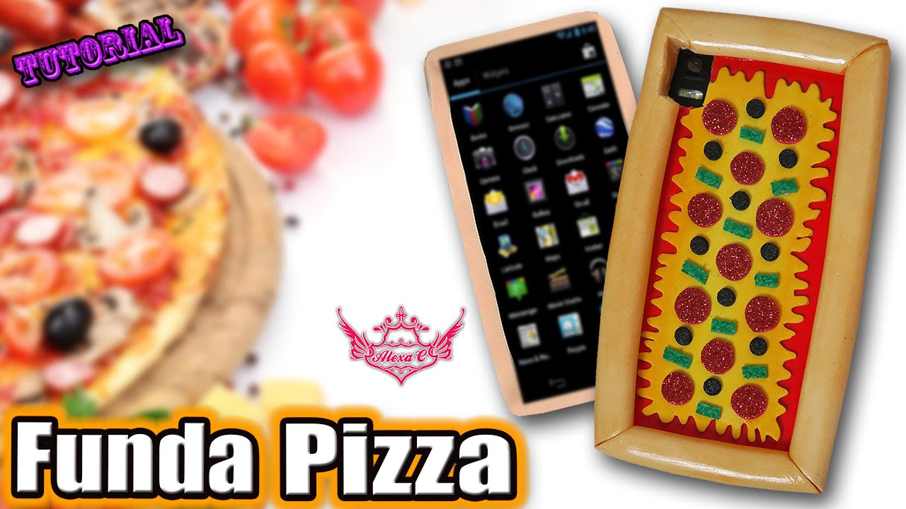 ♥ Tutorial: Funda para móvil o tablet de Pizza || Pizza Phone Case ♥