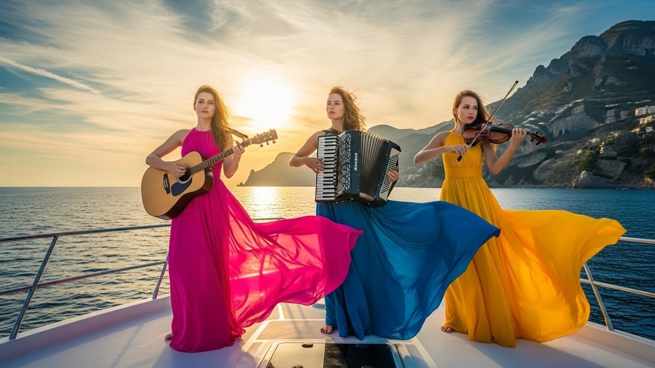 Relaxing Flamenco Instrumental Music at a Luxury Marina – Cinematic Flamenco Guitar & Accordion
