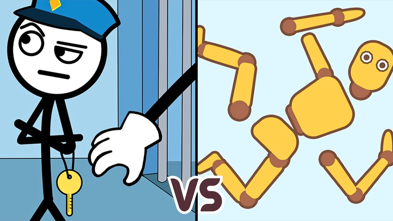 Ragdoll Break vs Thief Puzzle (Through The Wall) &mdash; All Hard Levels Challenge Walkthrough Gameplay