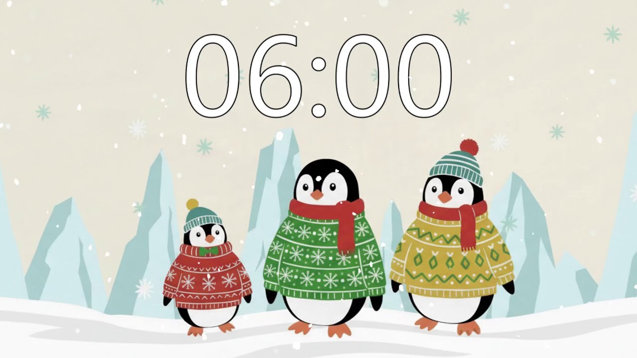 6 Minute Timer (CHRISTMAS Warmth and Comfort 2025) Penguin Family