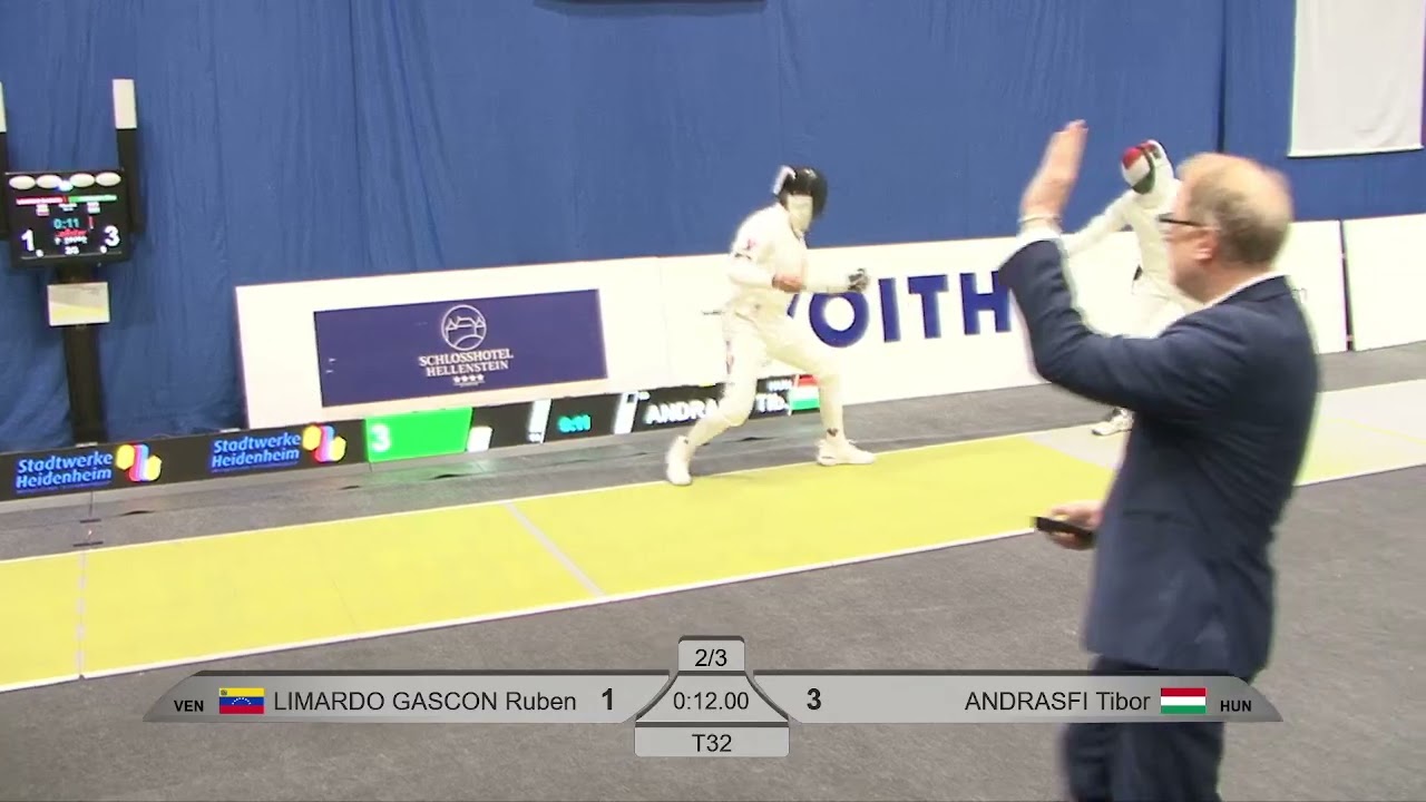2024 98 T32 06 M E Individual Heidenheim GER WC YELLOW ANDRASFI HUN vs LIMARDO GASCON VEN
