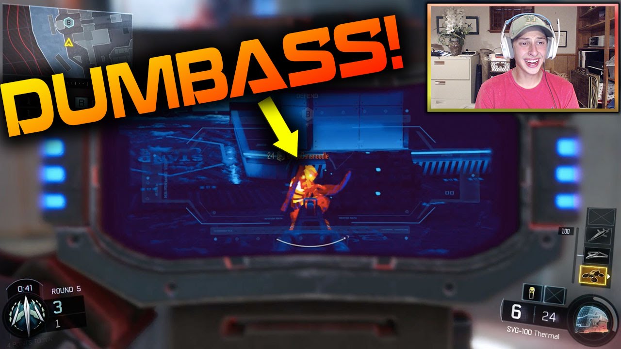 BO3 Search and Destroy Sniping!!! DUMBASS LET'S ME WIN!!