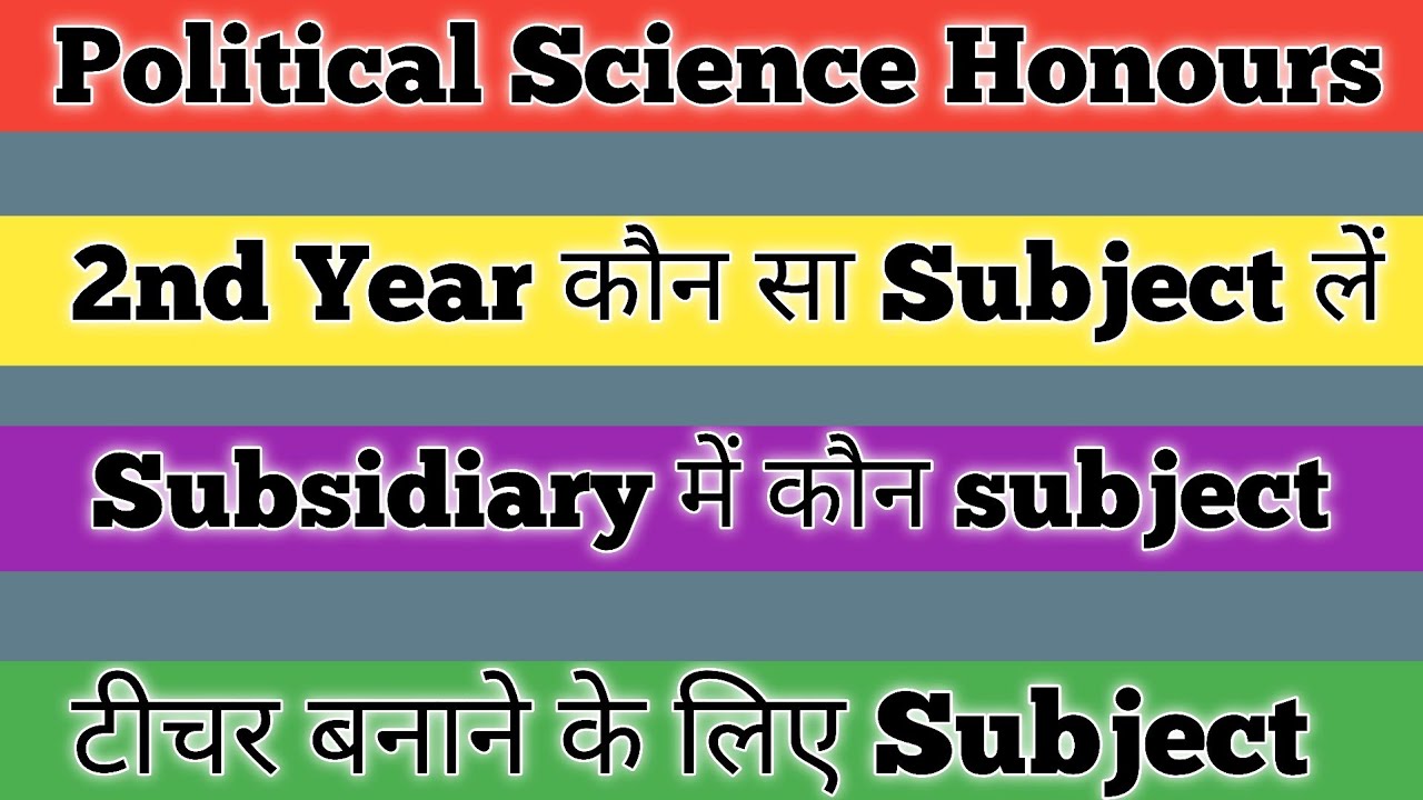 IGNOU Political Science Honours 2nd Year me Subject kon sa le IGNOU Political Science Honours 2026