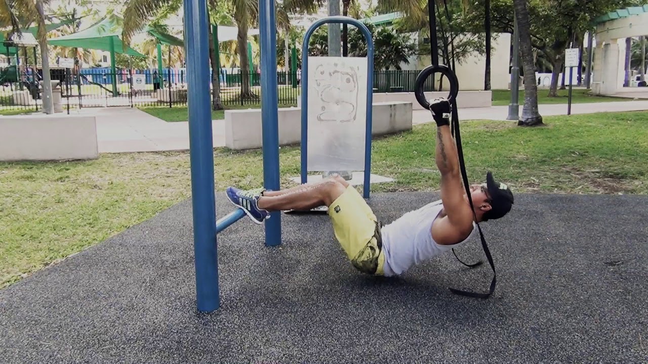 Gymnastic Ring Leg Workout