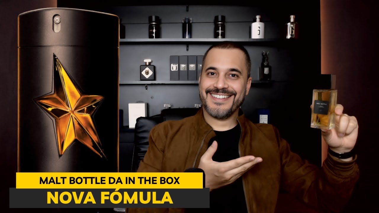 MALT BOTTLE IN THE BOX - BELO INSPIRADO NO PURE MALT DE MUGLER