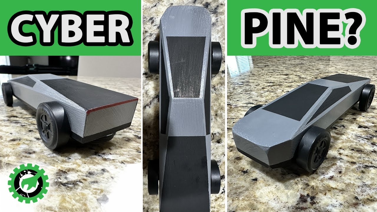Tesla Cybertruck — похож ли он на детскую машинку Pinewood Derby? Решать вам!