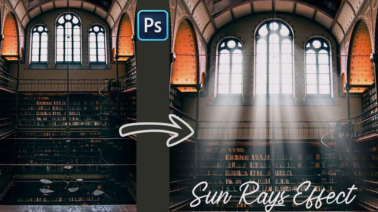 Adding Sun Rays Effect in Photoshop 2024 Tutorial #photoediting #photoshop