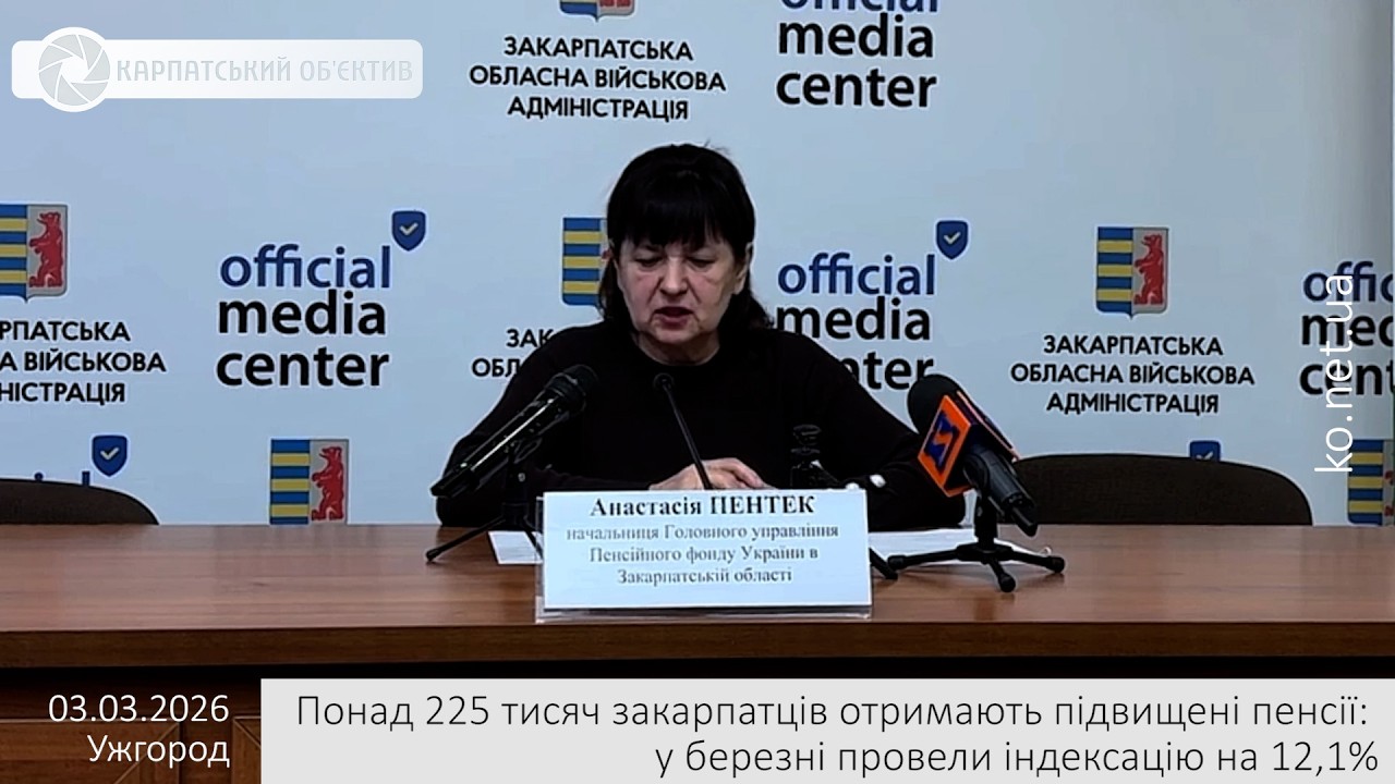Понад 225 тисяч закарпатців отримають підвищені пенсії: у березні провели індексацію на 12,1%