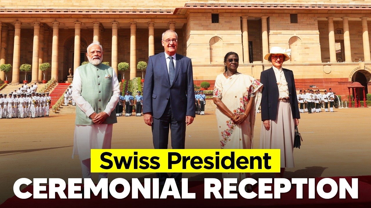 LIVE: PM Modi at ceremonial reception of Guy Parmelin, President of the Swiss Confederation