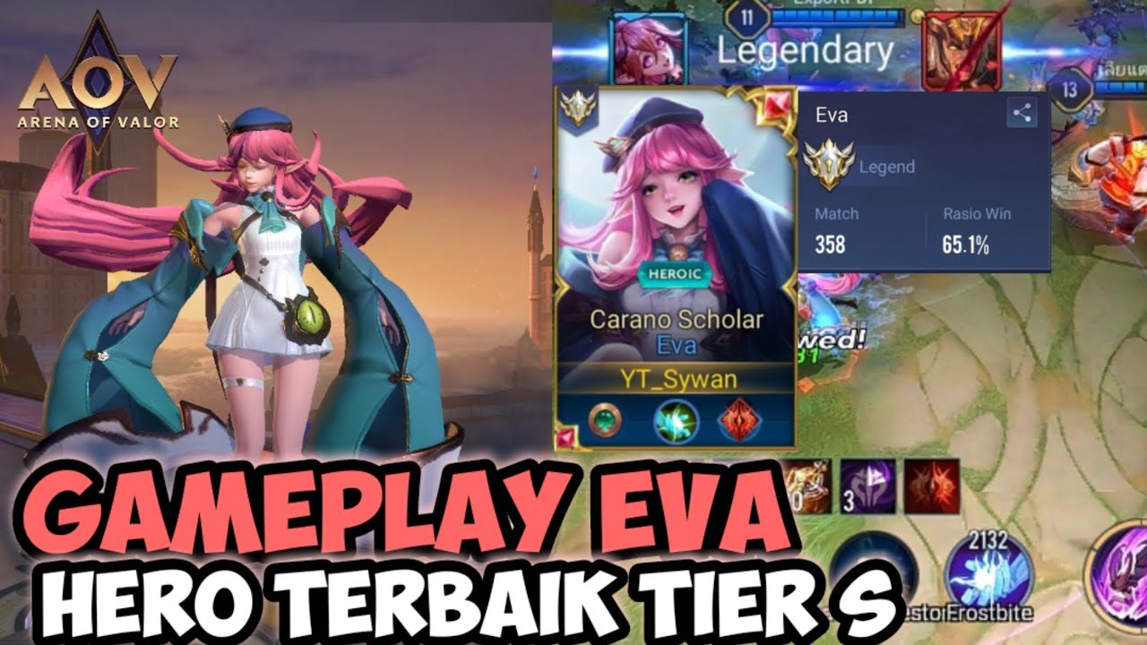 GAMEPLAY EVA HERO TIER S - ARENA OF VALOR