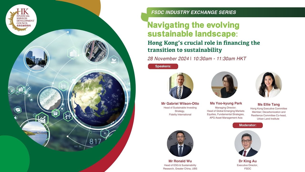 Hong Kong's Crucial Role in Financing Transition to Sustainability