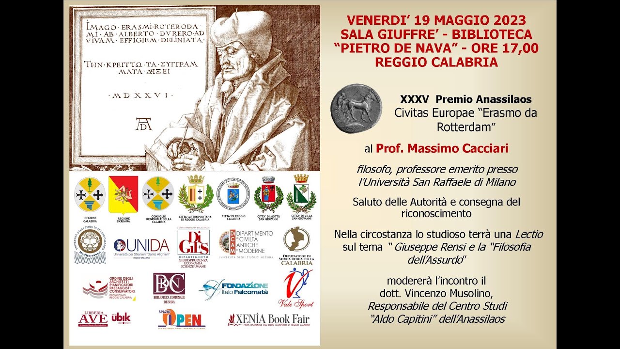 XXXV Premio Anassilaos al Prof. Massimo Cacciari - VIDEO INTEGRALE
