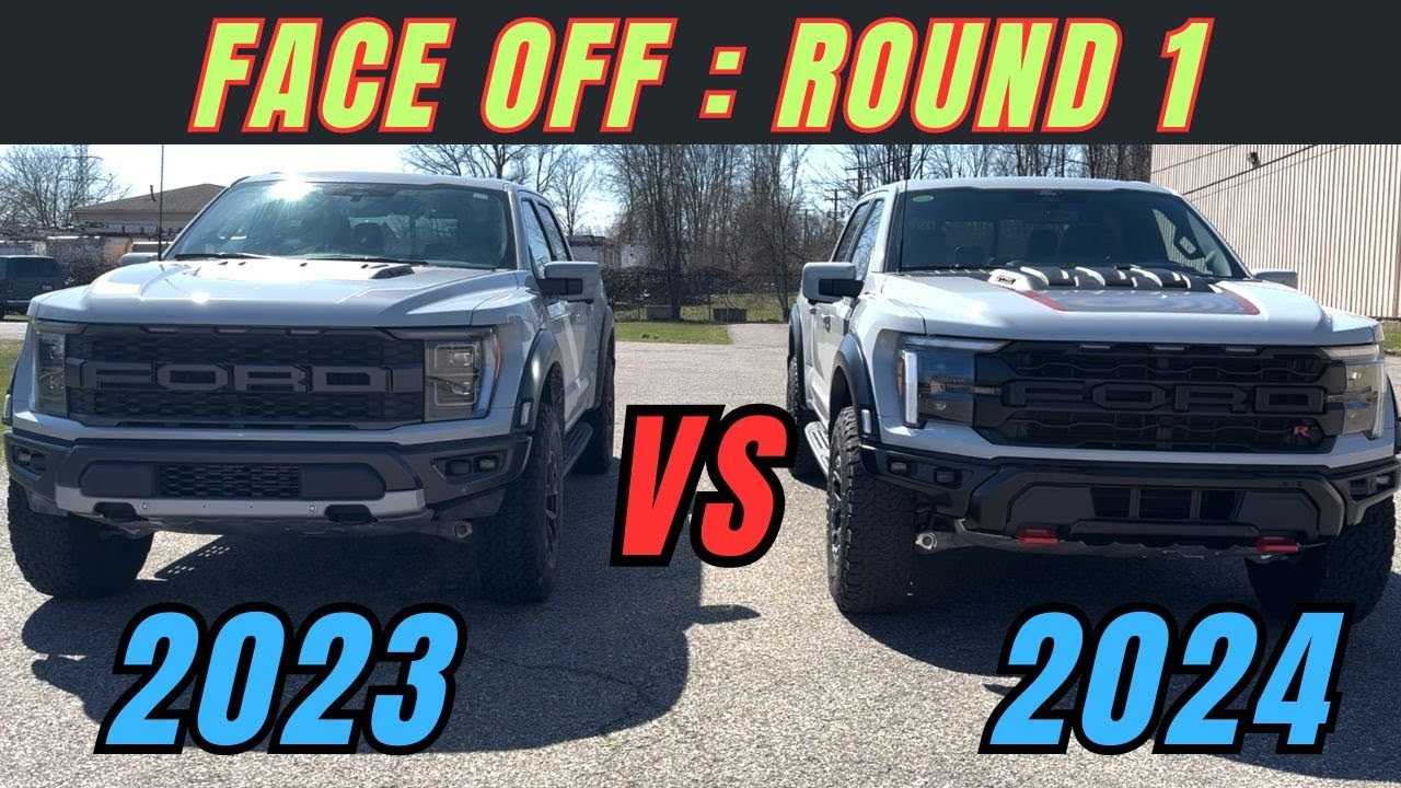 2024 Ford F-150 Raptor vs 2023 Raptor : Exterior | Interior | Drive modes | technology #fordraptor