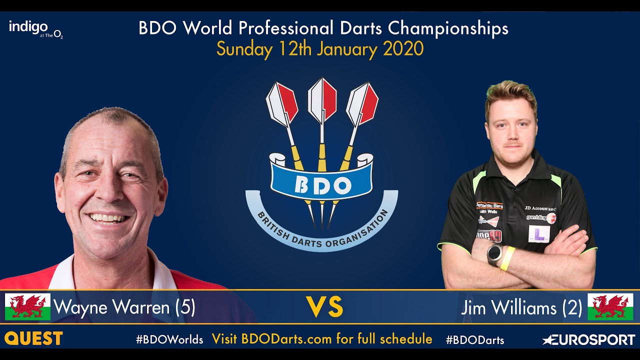 BDO Mens World Darts Championship 2020 Final Wayne Warren vs Jim Williams Part5 2020 01 12 ENG