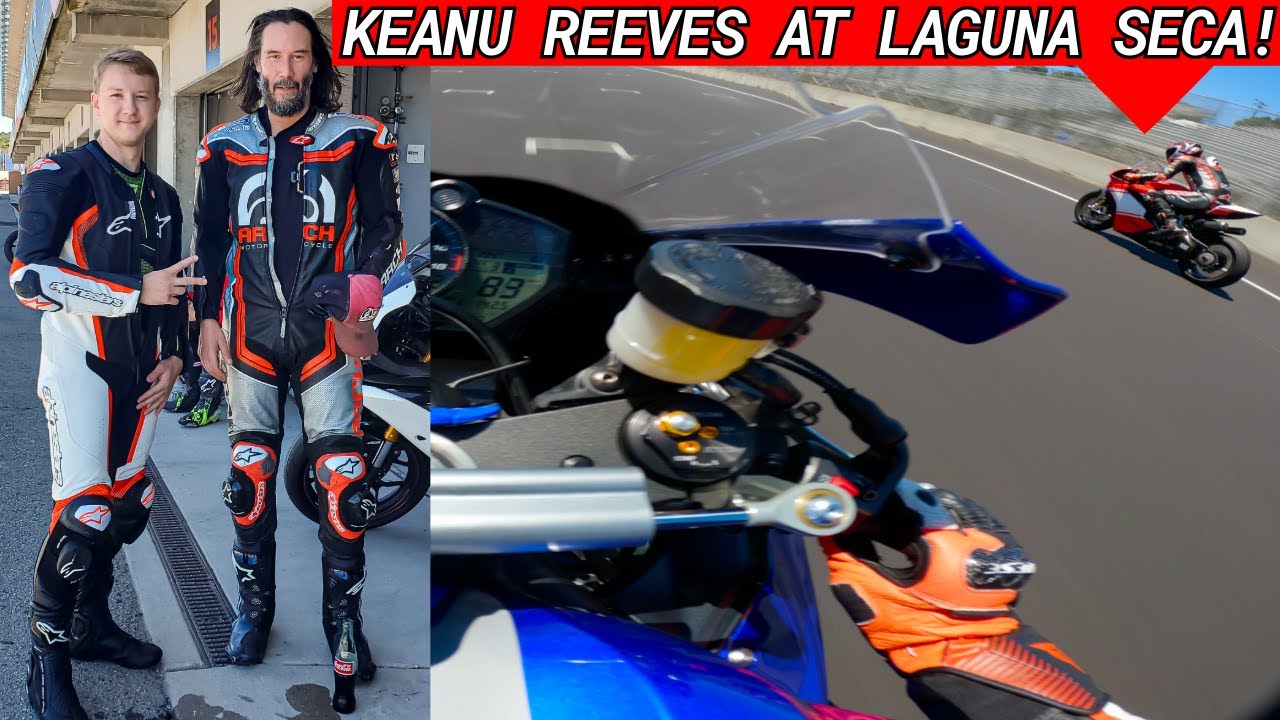 Riding with Keanu Reeves at Laguna Seca – EPIC Track Day!