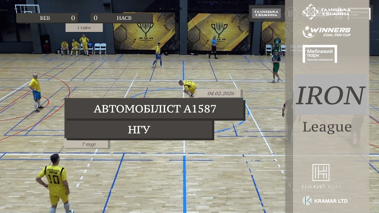 Автомобіліст А1587 - НГУ I Огляд матчу I 7 тур. Iron League
