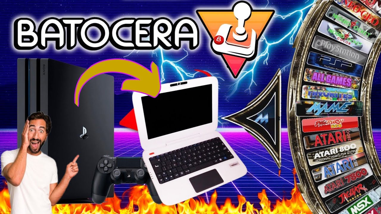 Cómo INSTALAR BATOCERA LINUX 40 PC x64 en una Netbook del Gobierno