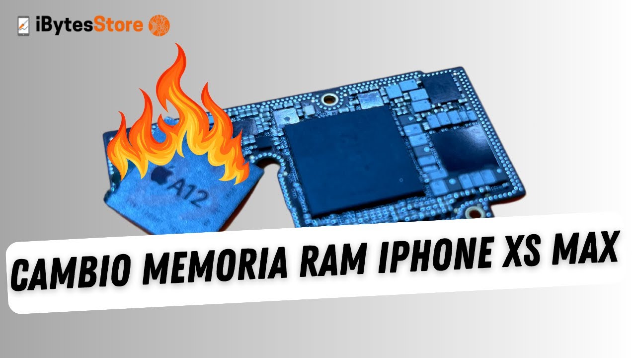 Memoria RAM iPhone Xs Max en corto. Cambio memoria ram de equipo donante.