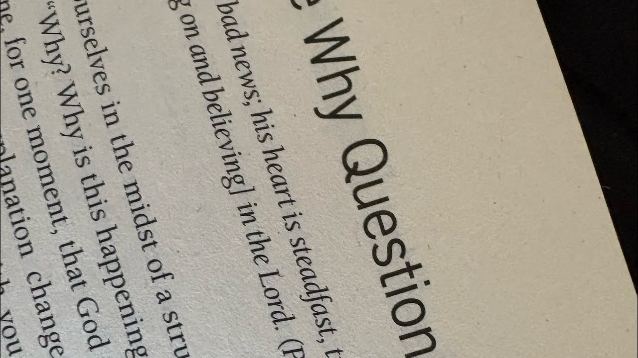Day 43- The Why Question- Authenticanswers 